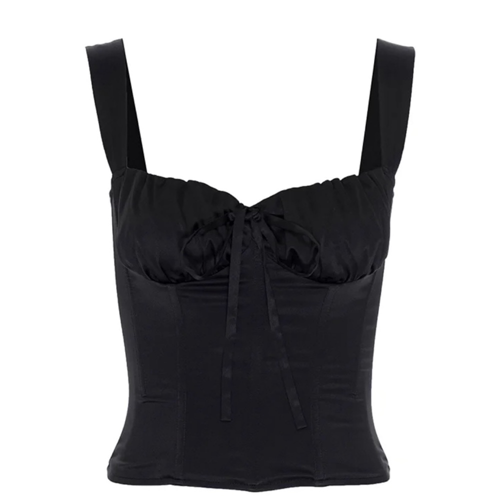Miaou Black Corset Top